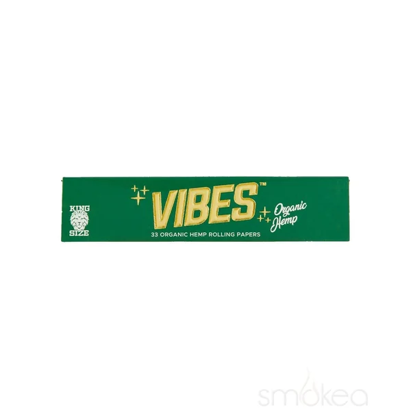 Vibes King Size Slim Organic Hemp Rolling Papers