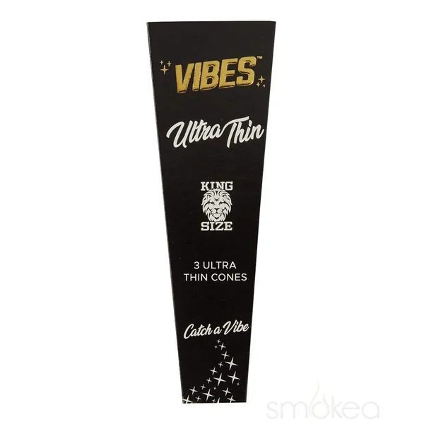 Vibes King Size Ultra Thin Pre Rolled Cones (3-Pack)