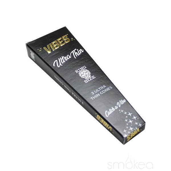 Vibes King Size Ultra Thin Pre Rolled Cones (3-Pack) - Image 2