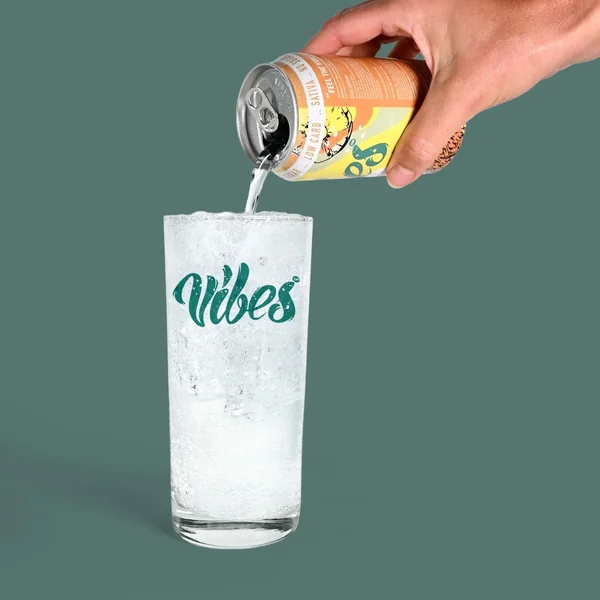 Vibes™ Pineapple Uplift | THC Seltzer | 4 Pack - Image 2
