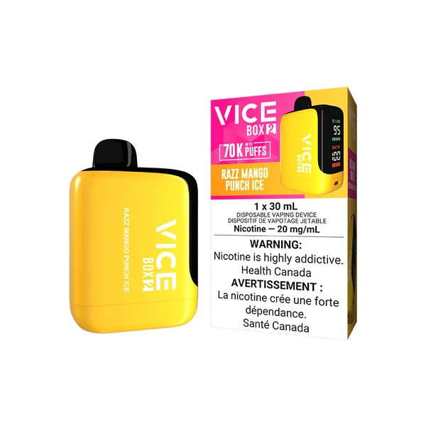 VICE BOX 2 DISPOSABLE - RAZZ MANGO PUNCH ICE (4PCS/CTN) [MB]