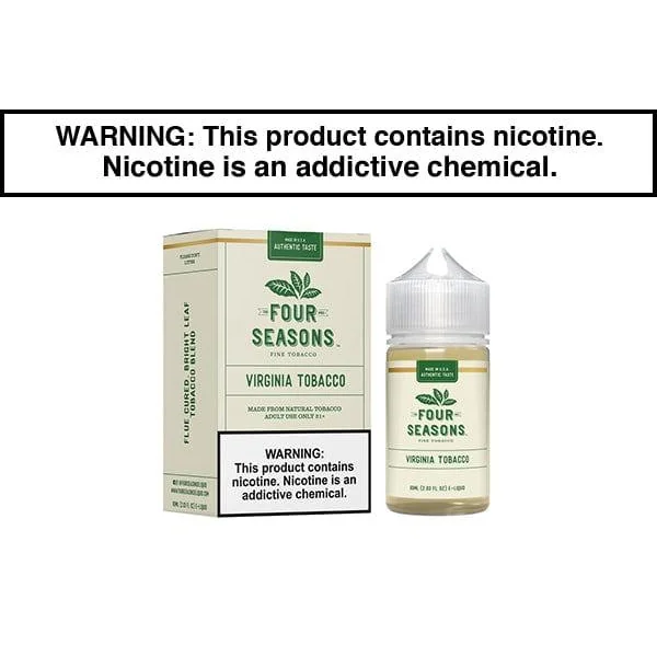 VIRGINIA TOBACCO BY FOUR SEASONS 30ML/60ML
