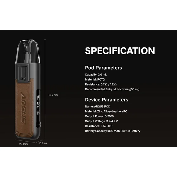 VOOPOO ARGUS Pod 20W Pod System - Image 16
