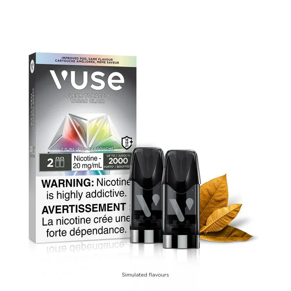 Vuse Clear Tobacco 2/pk pods 20mg