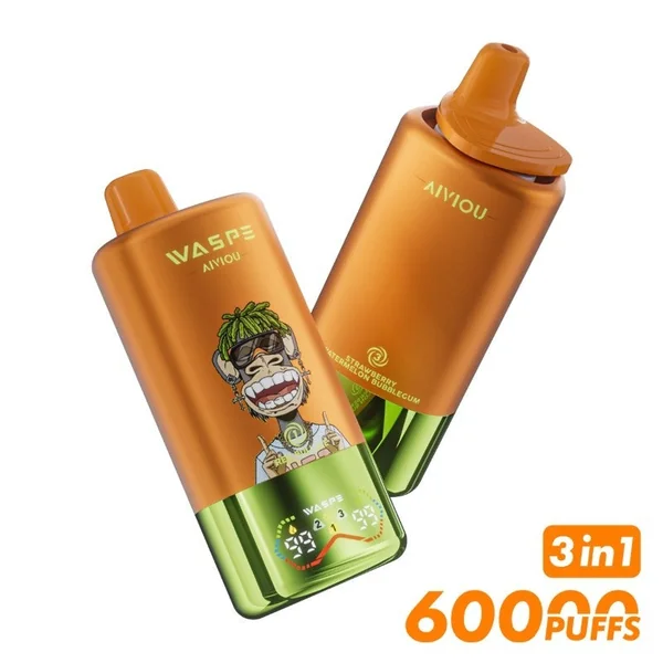 WASPE 60K 3-in-1 Triple Flavor Disposable Vape (54ml, 5%) - Image 6