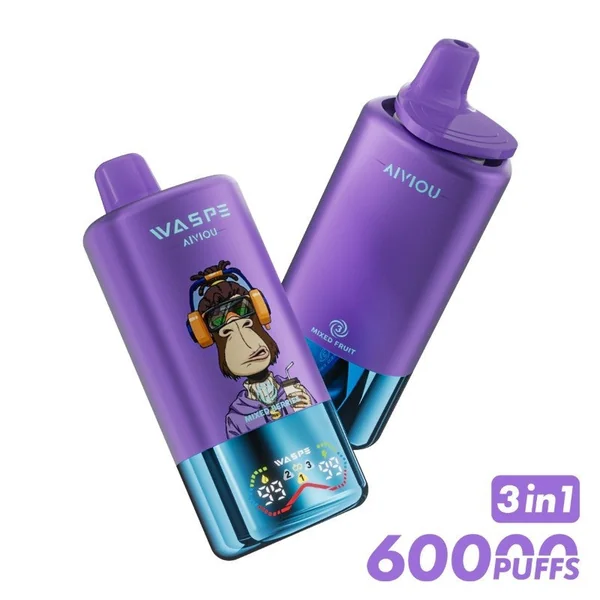 WASPE 60K 3-in-1 Triple Flavor Disposable Vape (54ml, 5%) - Image 7
