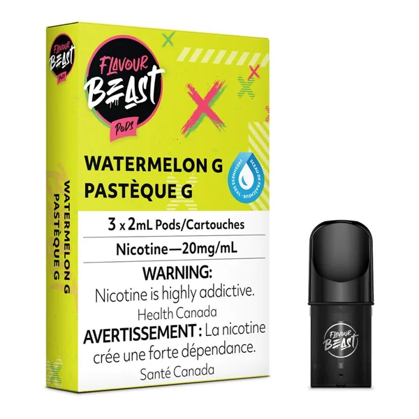 Watermelon G Flavour Beast Pods | S - Compatible | VapeLoft