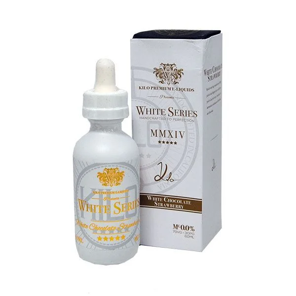 White Chocolate Strawberry E Liquid 50ml by Kilo White Series