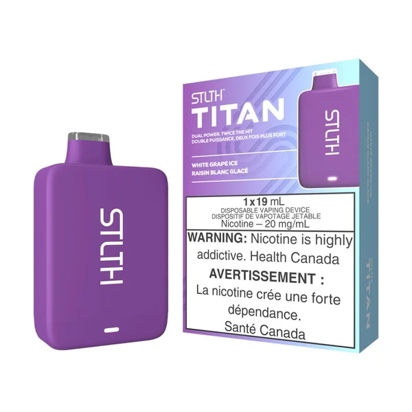 White Grape Ice STLTH Titan Disposable Vape | 19mL - VapeLoft