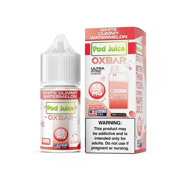 White Gummy Watermelon - Pod Juice x OXBAR Salt 30mL