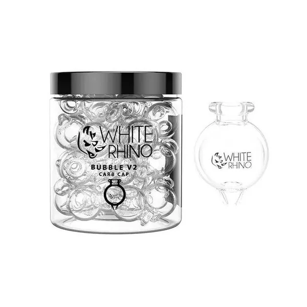 White Rhino Bubble V2 Glass Carb Cap