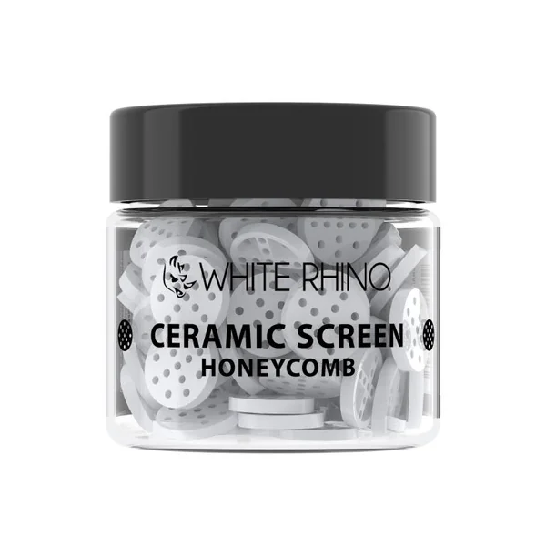 White Rhino Ceramic Screen Honeycomb (100 Count Jar)