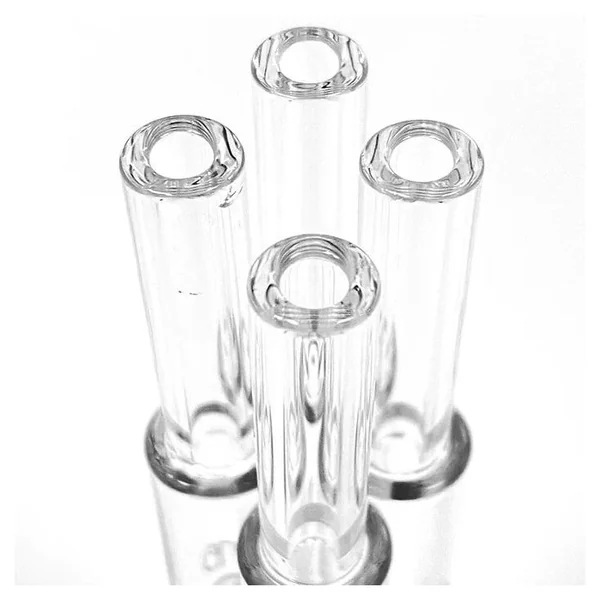 White Rhino Pyrex Glass Straw V2 With Black Silicone Cap 1pic - Image 4