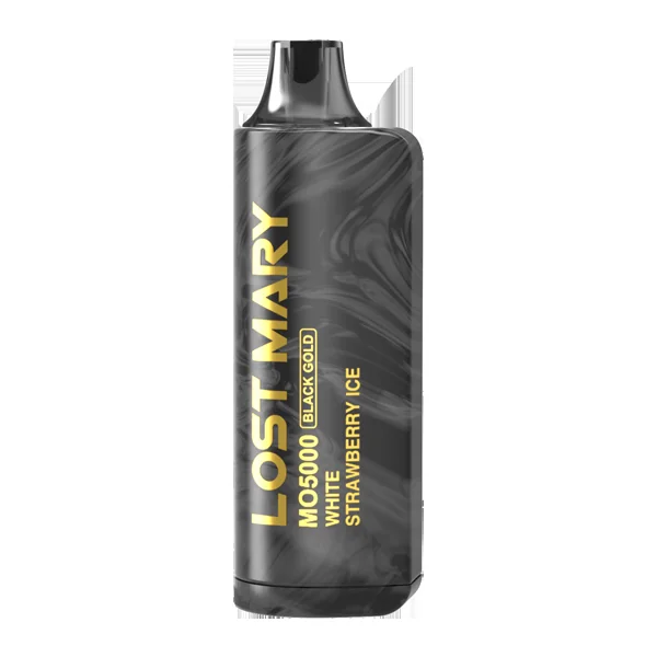White Strawberry Ice Lost Mary MO5000 Black Gold Edition