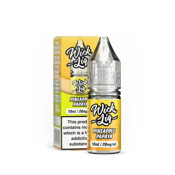 Wick Liq Bar Juice Pineapple Papaya 10ml Nic Salts E-Liquid