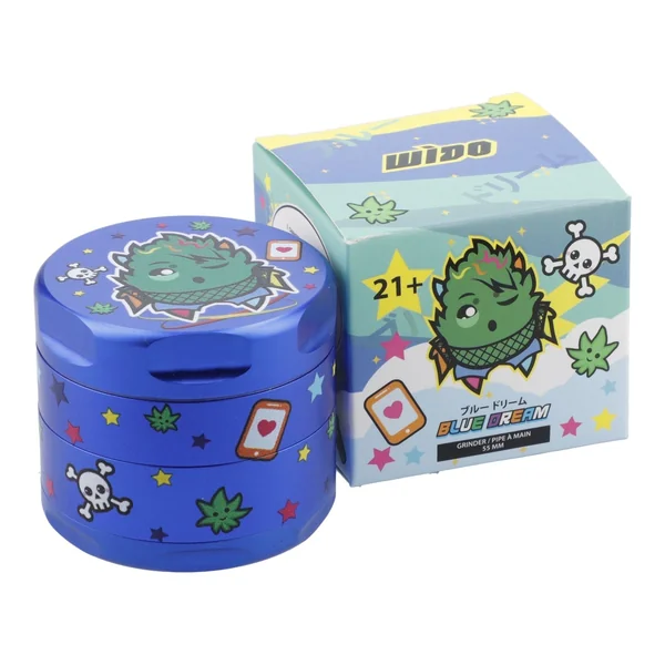 Wido 55mm Blue Dream 3 Stage Grinder - Matte Blue - Image 2