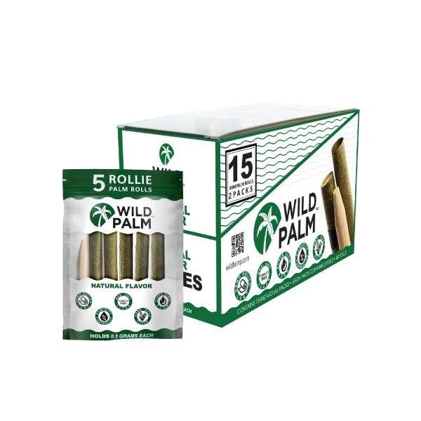 Wild Palm Cones Shop | Natural Leaf Blunt Wraps | Rolls Easy + Flavors - Image 9