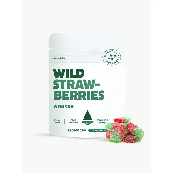 Wild Strawberries 36mg CBD Gummy | 10 Pieces | 360mg CBD