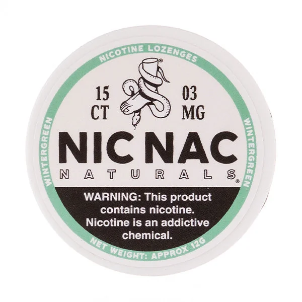 Wintergreen Nicotine Lozenges by Nic Nac Naturals