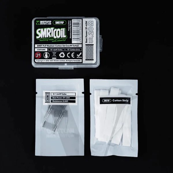 WOTOFO PNP SMRT COIL/COTTON MESHED SET 10PCS - Image 8