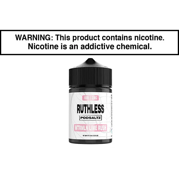 WTRMLN LIME RUSH BY RUTHLESS ESSENTIALS SALT 60ML