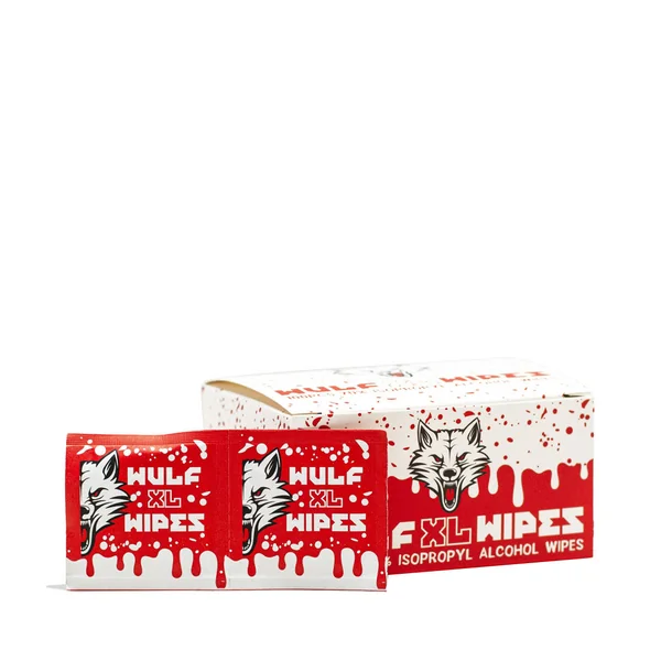 Wulf Mods Wipes Alcohol Cleaning Wipe 100pk