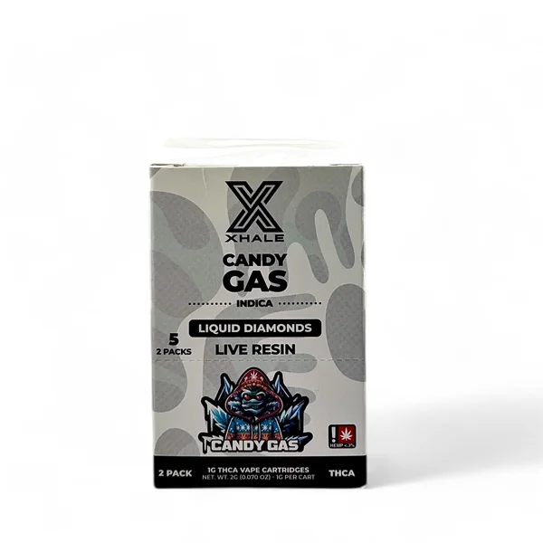 Xhale Liquid Diamonds Live Resin 1G THCA Cartridge 2pk Case - Image 4