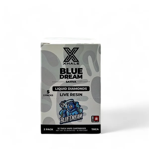Xhale Liquid Diamonds Live Resin 1G THCA Cartridge 2pk Case - Image 5