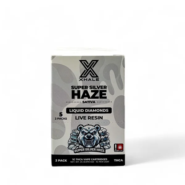 Xhale Liquid Diamonds Live Resin 1G THCA Cartridge 2pk Case - Image 7