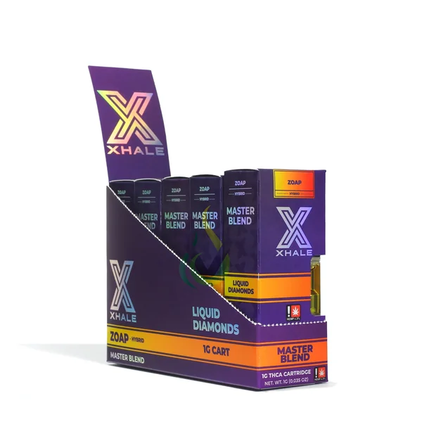 Xhale Liquid Diamonds Master Blend THCA x Px9 1G Cartridge Case - Image 4