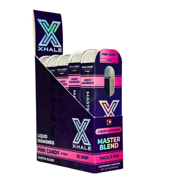 Xhale Liquid Diamonds Master Blend THCA X Px9 2G Disposable Vape Case - Image 4