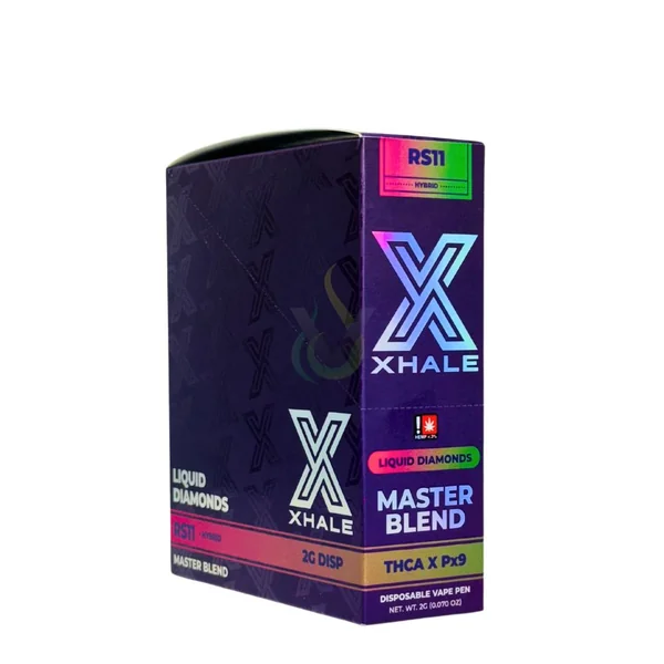 Xhale Liquid Diamonds Master Blend THCA X Px9 2G Disposable Vape Case - Image 7