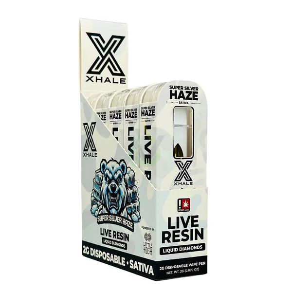 Xhale Live Resin Liquid Diamonds 2G Disposable Vape Pen - Image 6