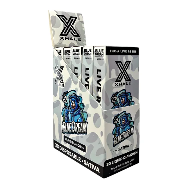 Xhale Live Resin Liquid Diamonds 2G Disposable Vape Pen - Image 8