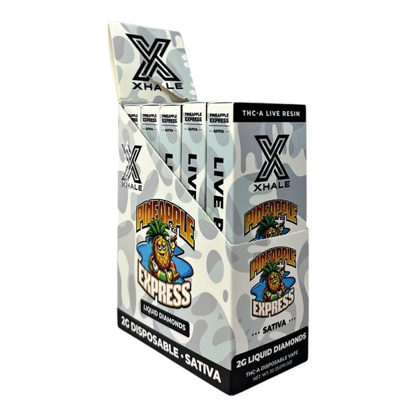Xhale Live Resin Liquid Diamonds 2G Disposable Vape Pen - Image 9