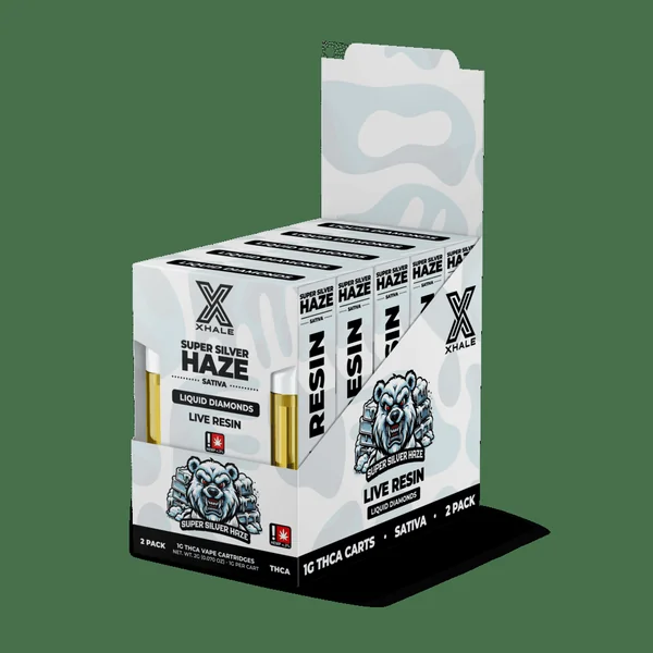 Xhale THC-A Live Resin Cartridge 1g 2ct (5/Pack) [DROPSHIP]