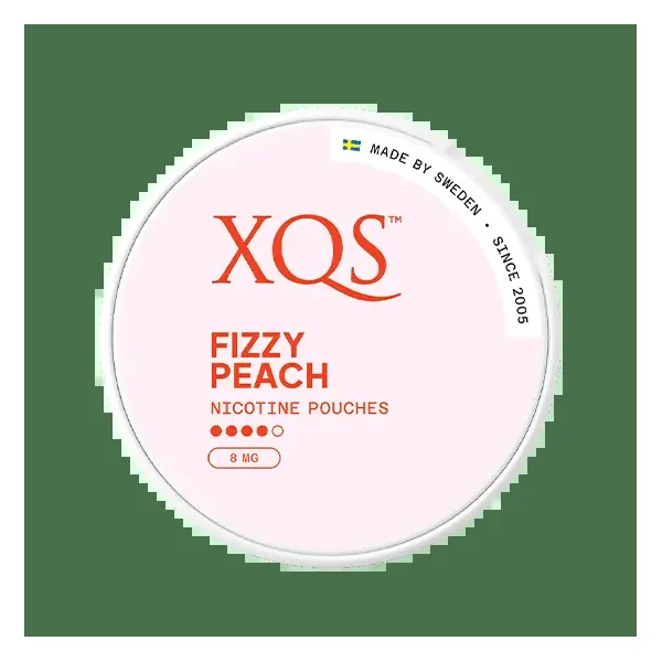 XQS Fizzy Peach 8mg Nicotine Pouches (5 Pack)