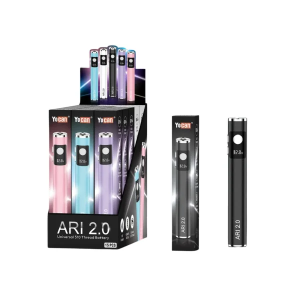 Yocan Ari 2.0 510 Cart Battery – BULK Pack of 15x