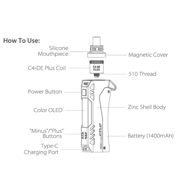 Yocan Cylo Wax Vape - Image 4