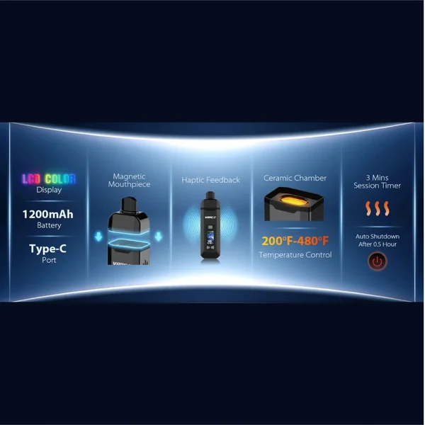 Yocan Vane 2 – Upgraded OLED Dry Herb Vaporizer with Convection - Image 5