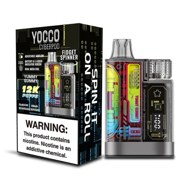 Yocco CyberPod 12K Disposable Vape 5 Pack 20mL - Image 5