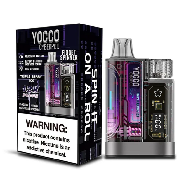 Yocco CyberPod 12K Disposable Vape 5 Pack 20mL - Image 7