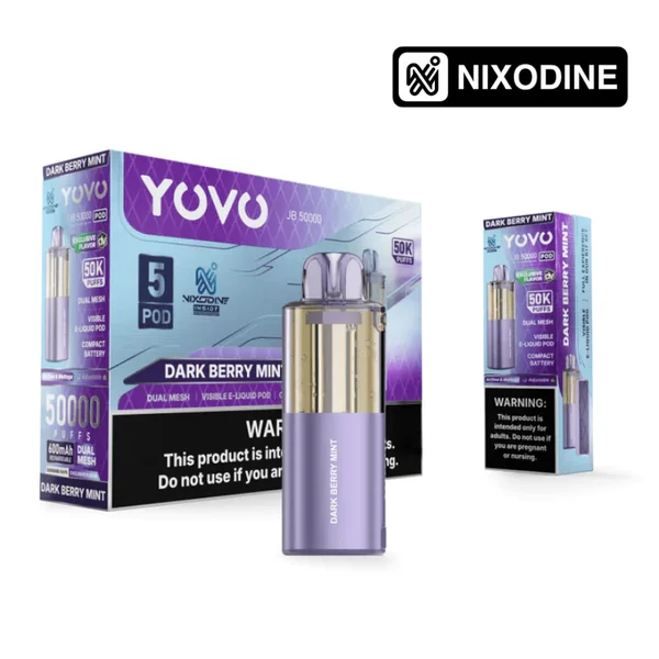 YOVO JB50k Nixodine POD ONLY Dark Berry Mint