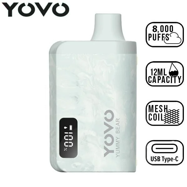 Yovo JB8000 Puffs Disposable Vape 5 Pack - Image 13
