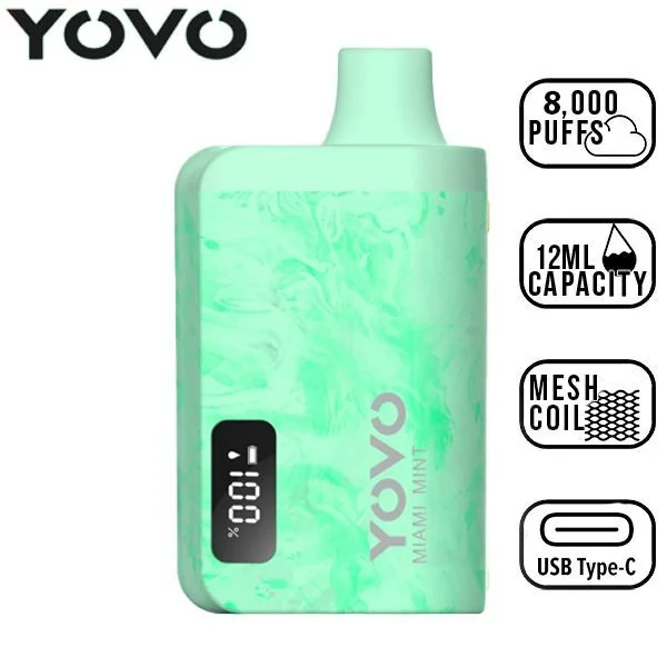 Yovo JB8000 Puffs Disposable Vape 5 Pack - Image 9