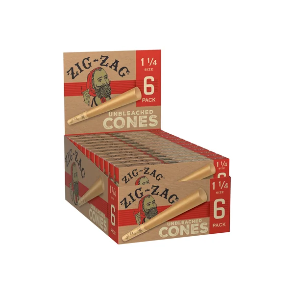 Zig Zag Paper Cones 1¼ Size 6ct (24/pack)