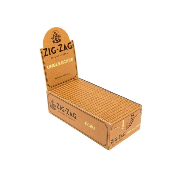 ZIG ZAG ROLLING PAPERS (25 BOOKLETS) - UNBLEACHED - SINGLE WIDE