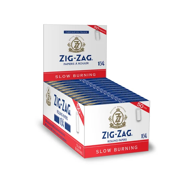 ZIG ZAG ROLLING PAPERS WITH TIPS (24 BOOKLETS) - WHITE - 1 1/4