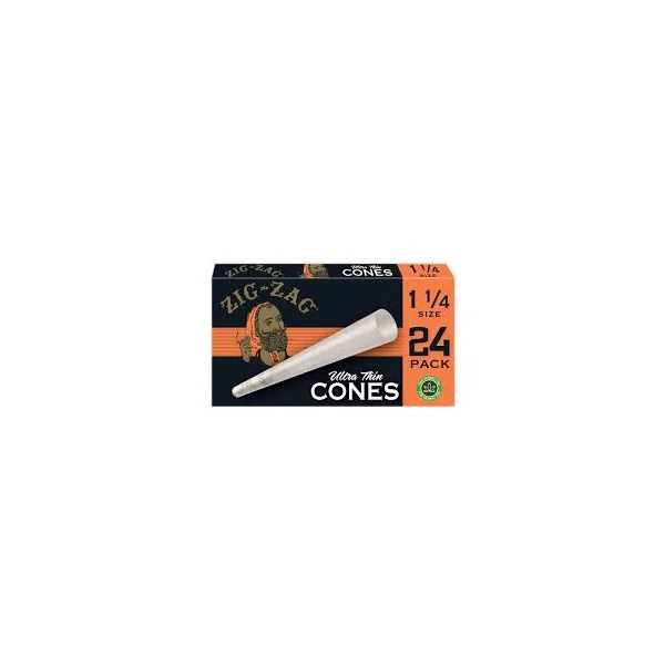 Zig Zag Ultra Thin Cones 1¼ Size 24ct (12/pack) - Image 2