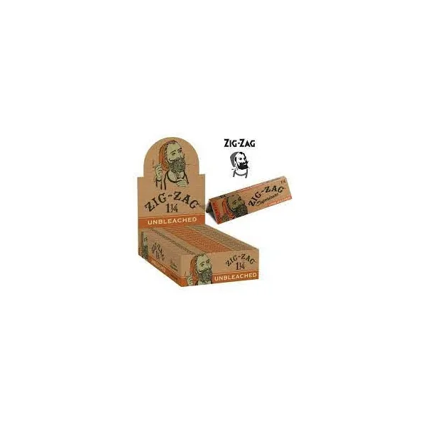 Zig Zag Unbleached 1 1/4 Rolling Papers - 24pk Box